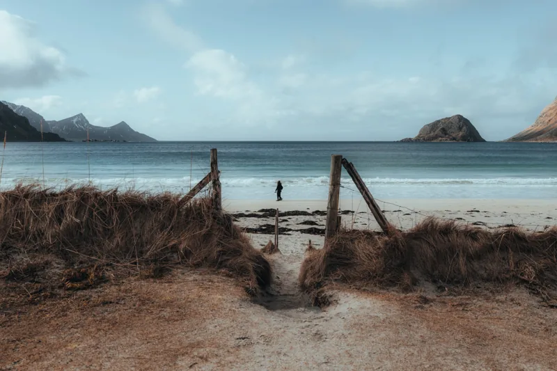 Haukland Beach — The Lone Figure, fine art print