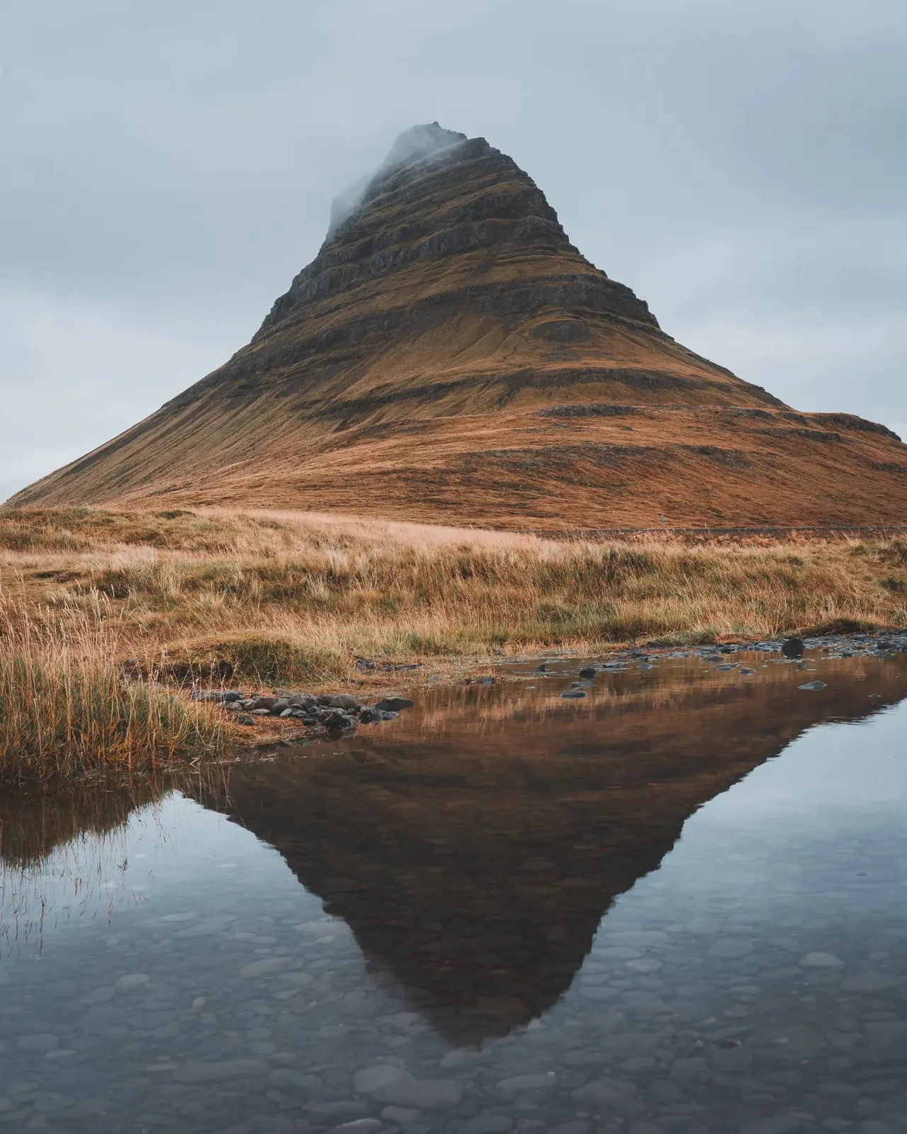 Kirkjufell — Autumn Reflection, fine art photography print