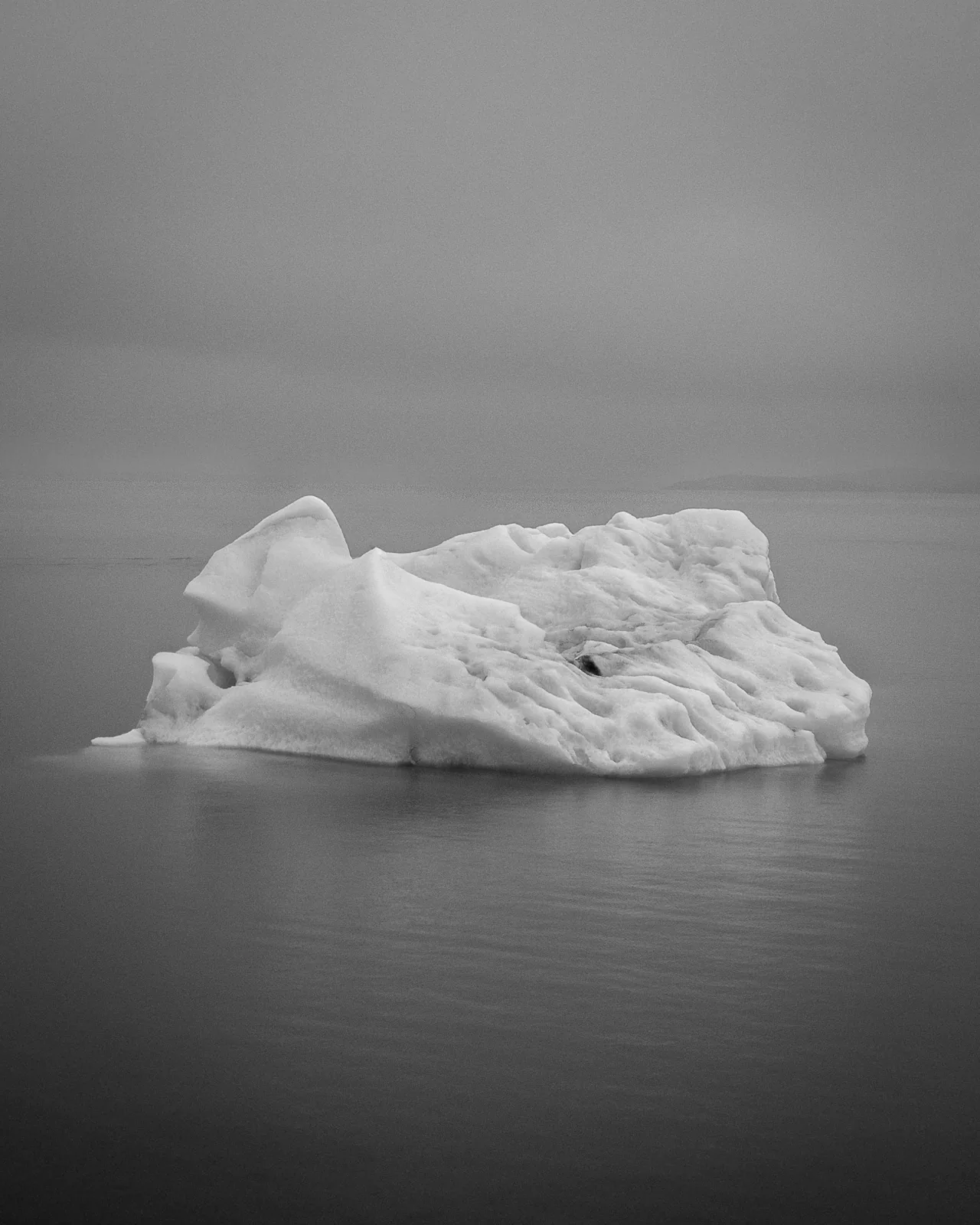 Jökulsárlón — Iceberg (Black & White), fine art photography print