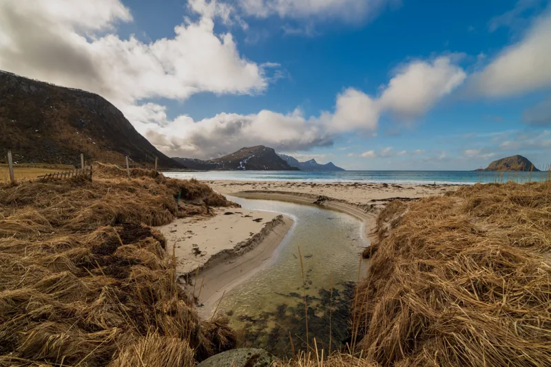 Lofoten Dunes — Blue Stream, fine art print