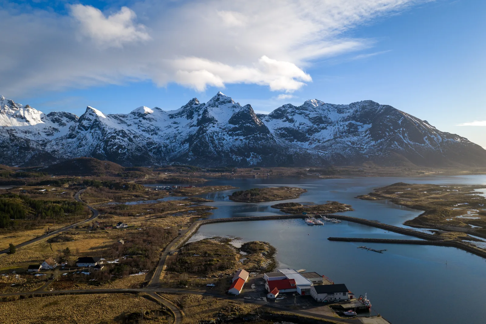 Reine Harbor — Storm Aerial, fine art photography print